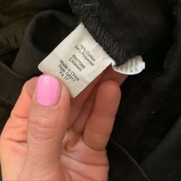 Madewell black skinny overalls with side zip - Picture 4 of 8